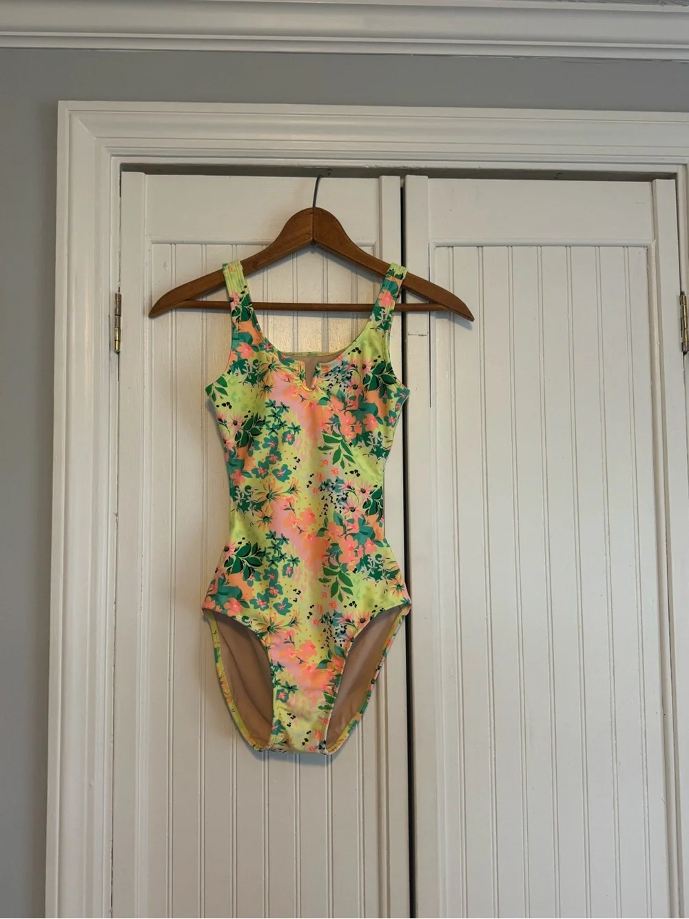 Floral Neon One-Piece Swimsuit